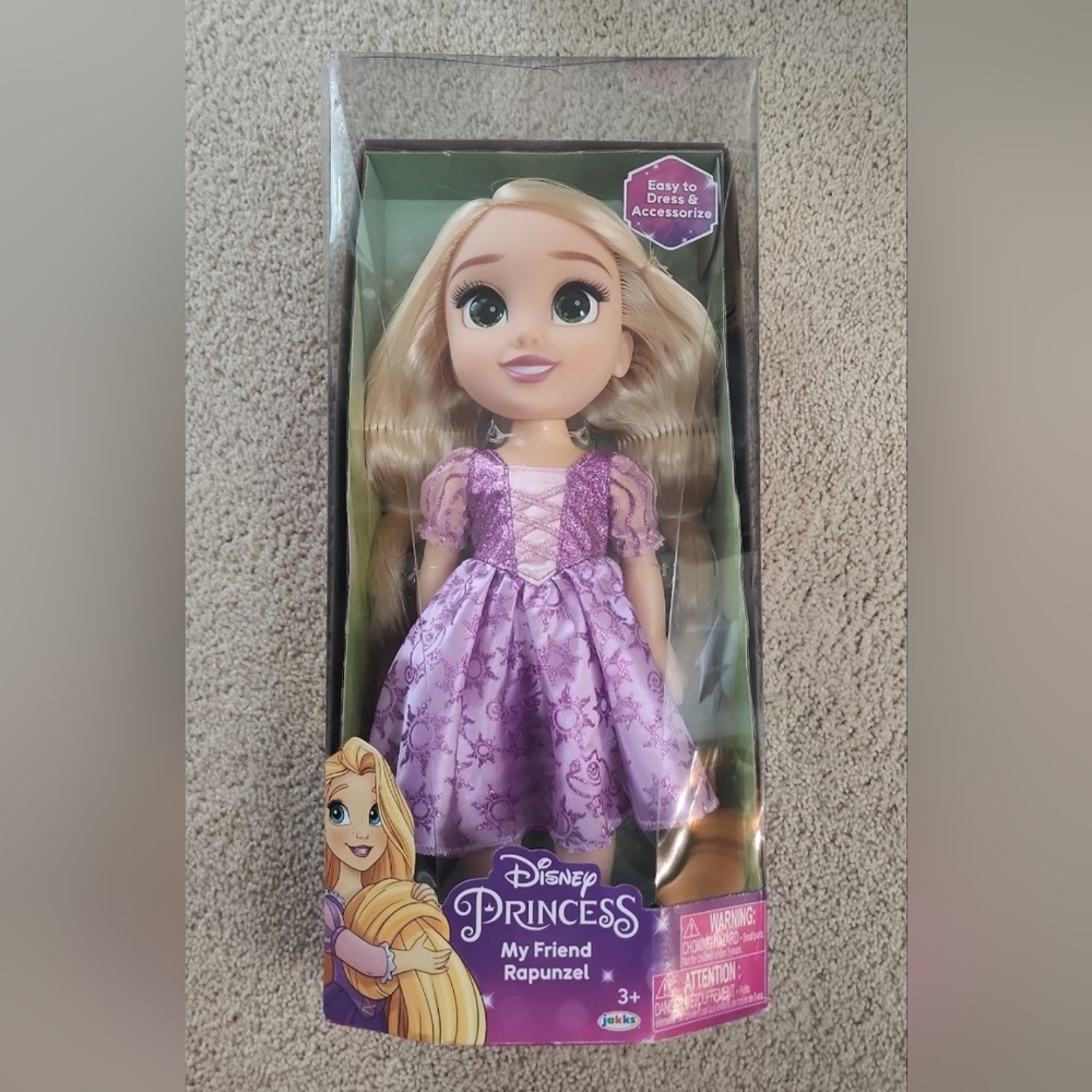 NEW DISNEY Princess My Friend Rapunzel Doll With Outfit, Shoes And Tiara